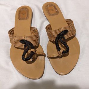 Christian Dior Snake Sandals